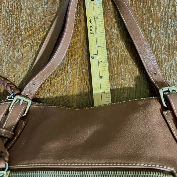 Dooney & Bourke Milk Chocolate Brown Leather Shoulder Large Hobo Bag - Picture 9 of 10